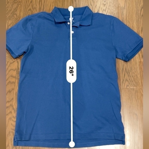 GAP Classic Fit Polo Short Sleeve blue size small S - Picture 6 of 6